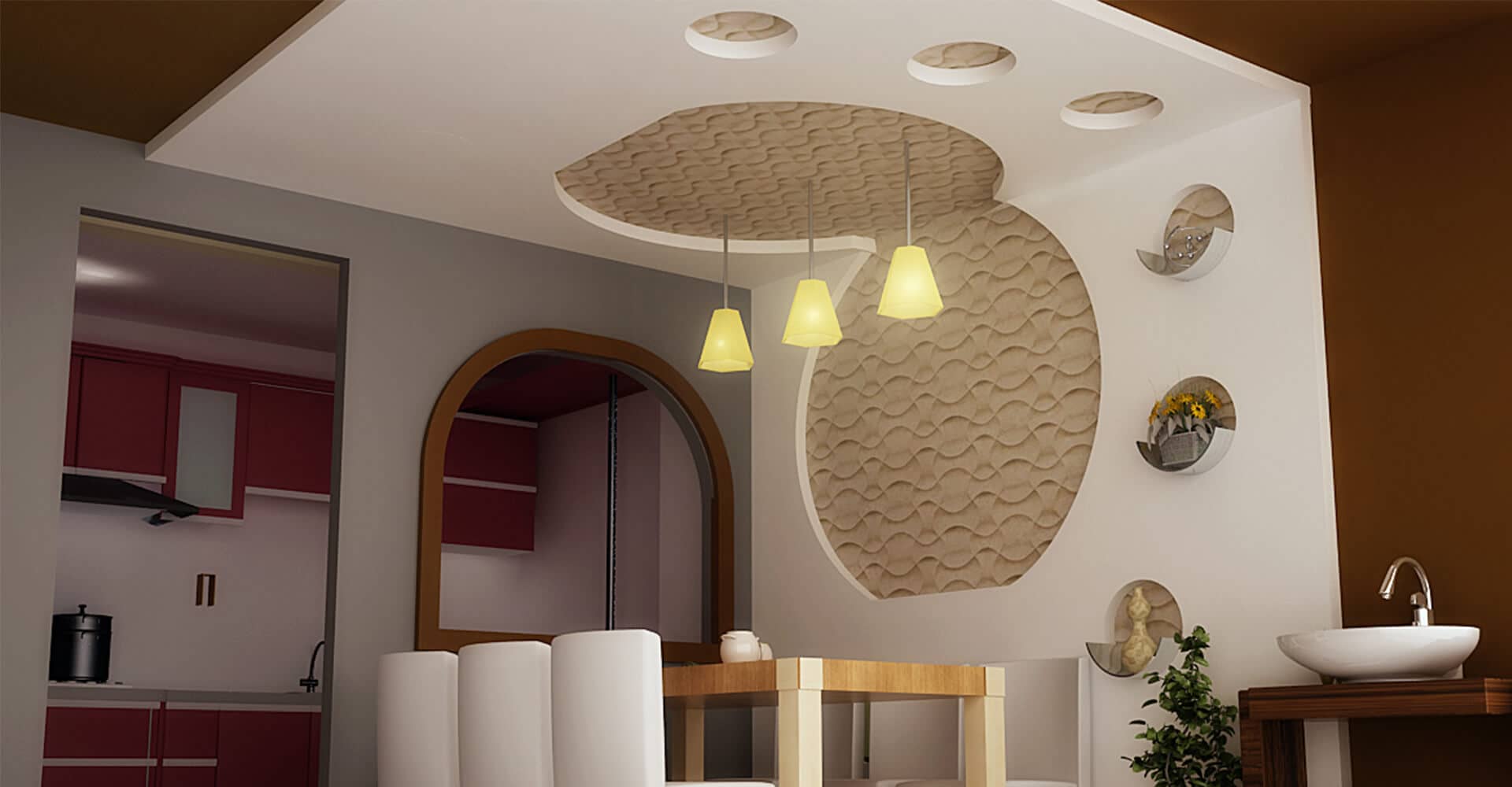 Kitchen False Ceiling Gypsum Board Drywall Plaster 